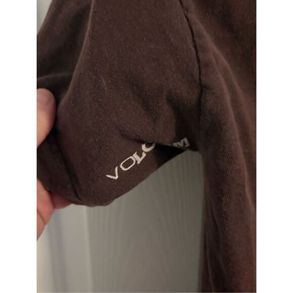 Volcom Chocolate Brown #Skeleton T-shirt. Size Small. 19” pit to pit - Picture 6 of 7